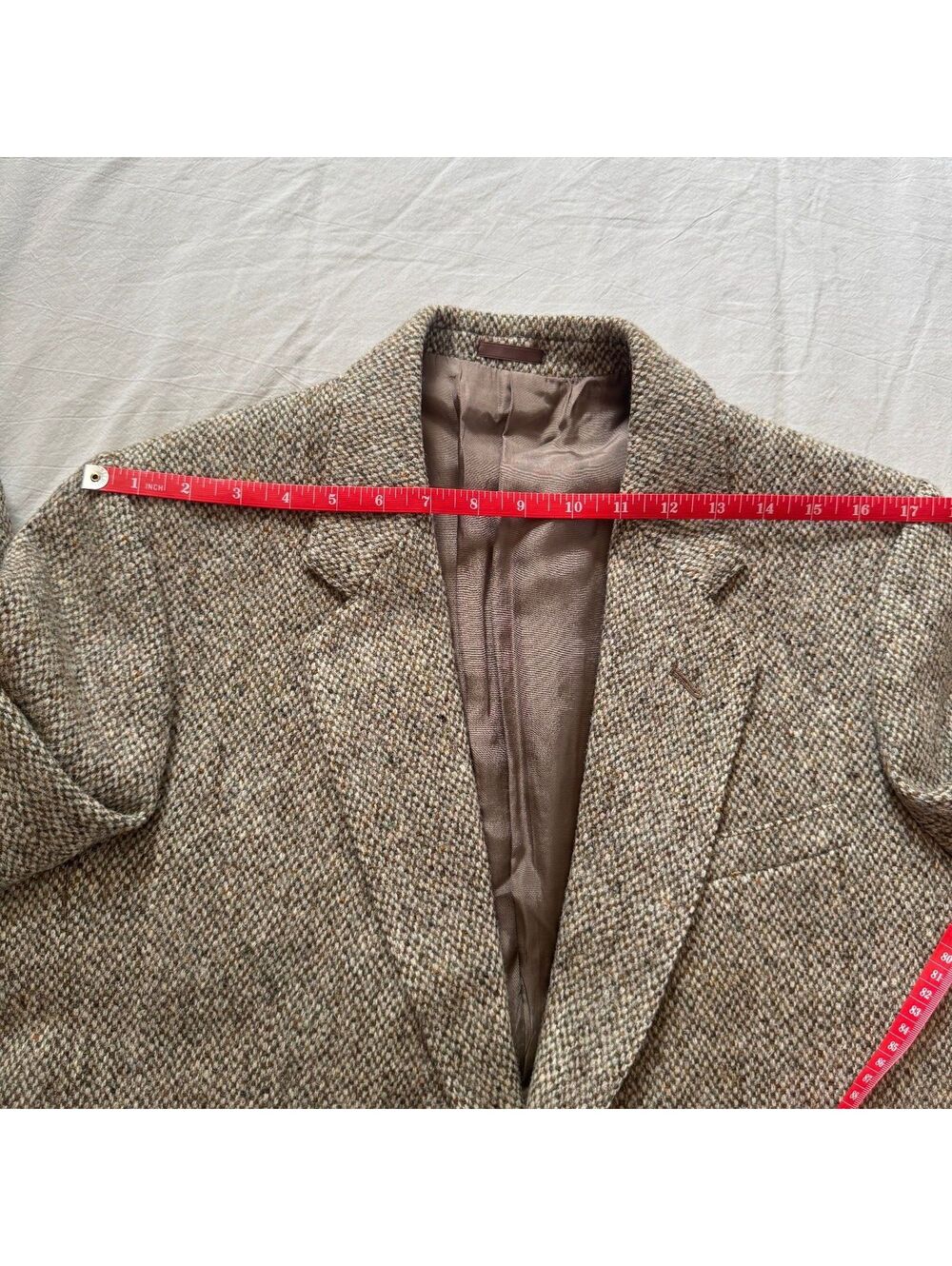 Vtg Harris Tweed Andrew Douglas Wool Sport Coat Blazer Mens 38 Double Vent 20 - Picture 5 of 9